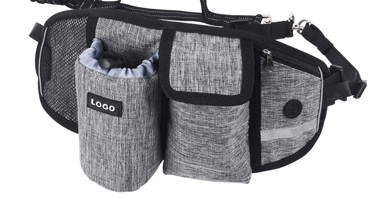 Dog Running Leash & Waist Bag Hands-Free Running
