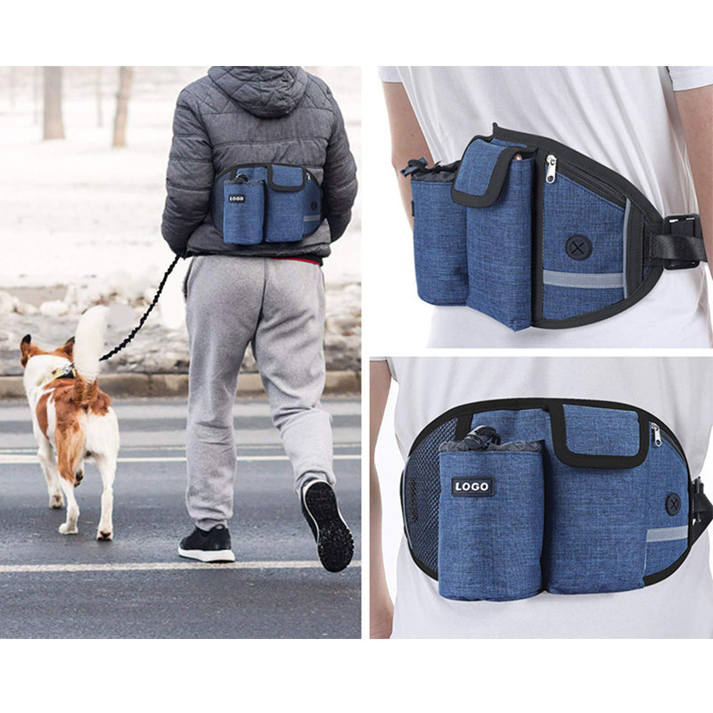 Dog Running Leash & Waist Bag Hands-Free Running