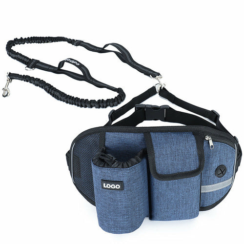 Dog Running Leash & Waist Bag Hands-Free Running