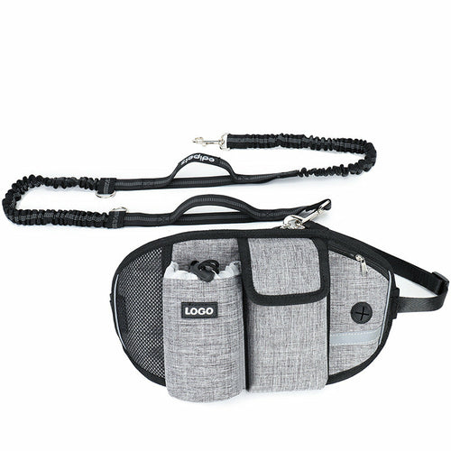Dog Running Leash & Waist Bag Hands-Free Running