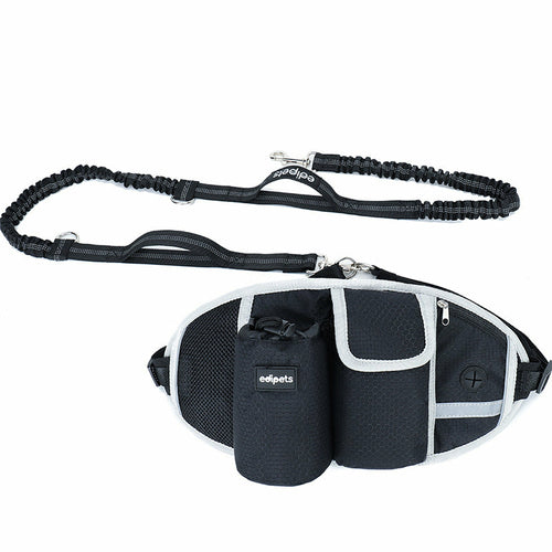 Dog Running Leash & Waist Bag Hands-Free Running
