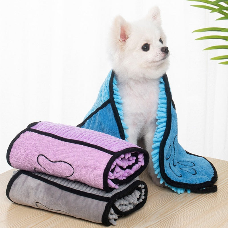 Dogs/Cats Towels: Super Absorbent Microfiber Bath Towels