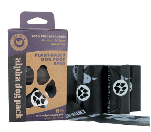 Premium Plant-Based Compostable Dog Poop Bags - 90 Count
