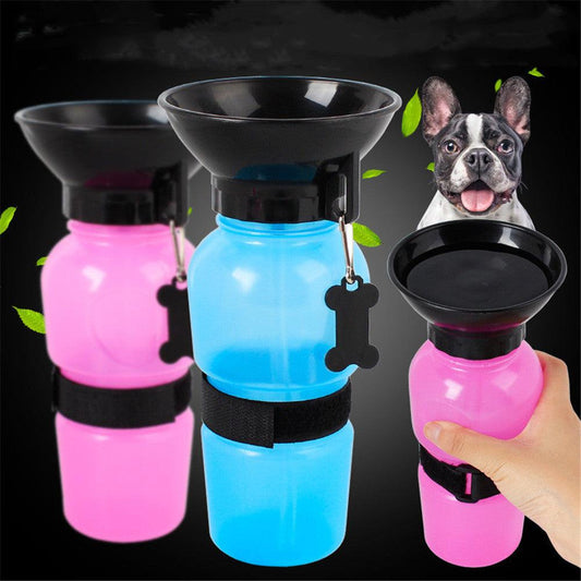 Dog Drinking Water Bottle