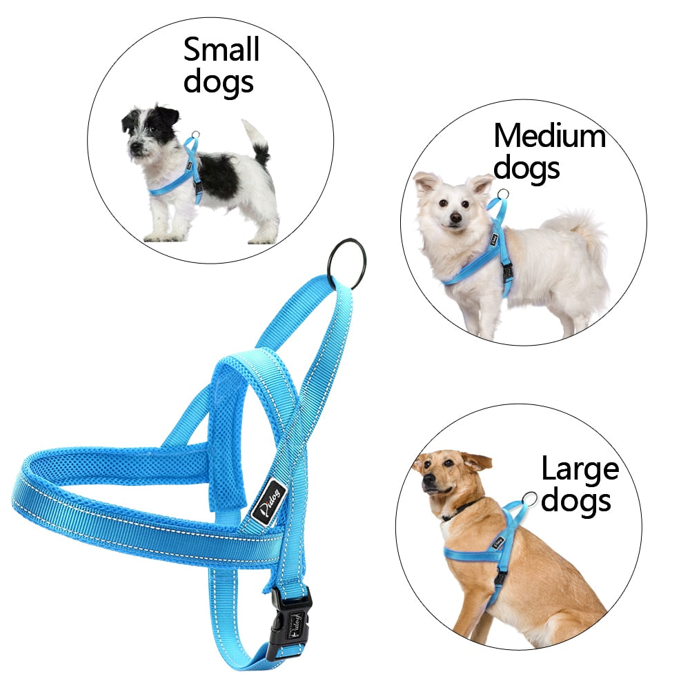 No Pull Reflective Dog Harness Leash Set