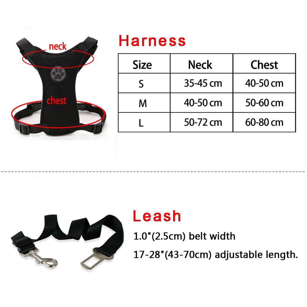 Nylon Breathable Mesh Dog Harness Vest
