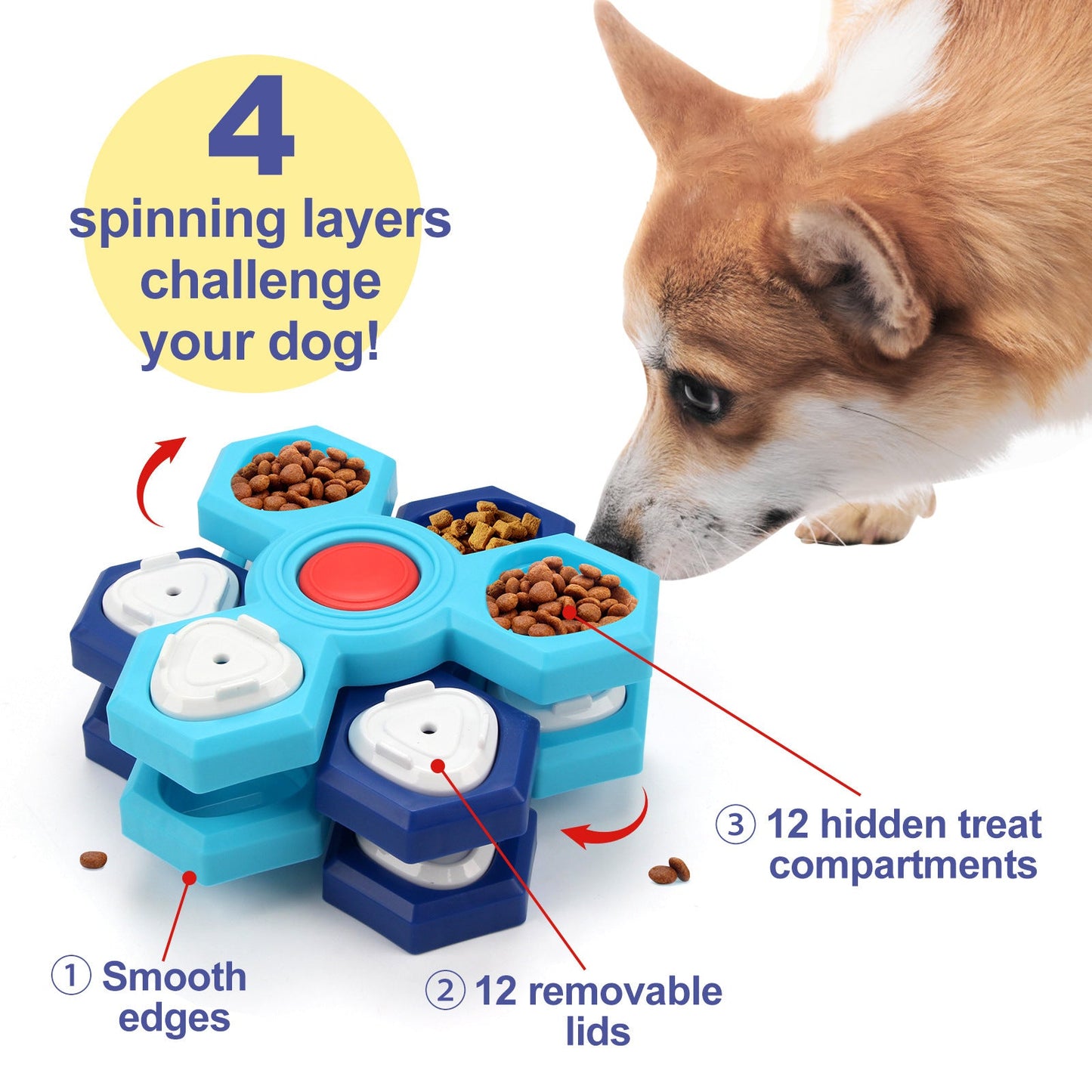 4 Layer Slow Feeder Puzzle